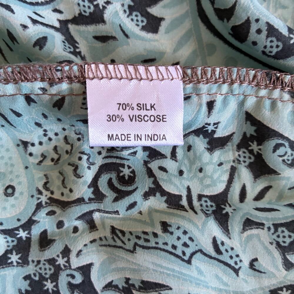 Rainbow Hawaii Inc Dress Silk Blend Patterned Hawaiian Caftan Oversized Vacation - Picture 6 of 10